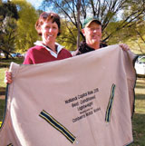 31. Shelly Ison with ride sponsor Ray Spence, Brookvale 2011